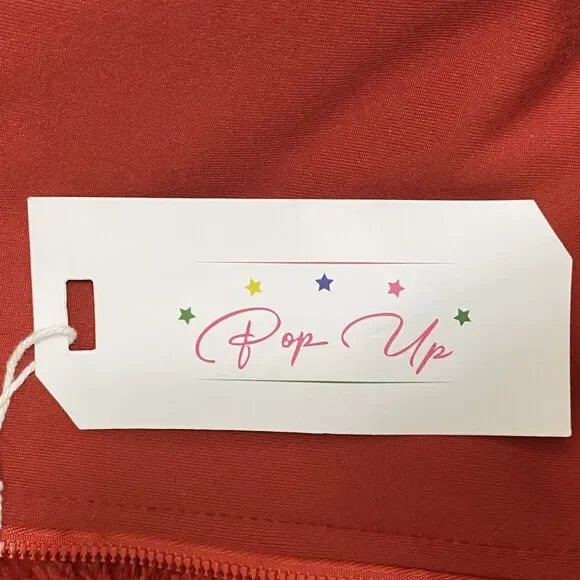 Pop-Up Women’s Zip Up Hoodie Fleece Lined Soft Jacket SizeM Red - Picture 4 of 8